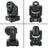 Mini Moving Head Stage Light with 8 Gobo Patterns, RGBW LED Beam, DMX & Sound Activated for DJ Party Lighting
