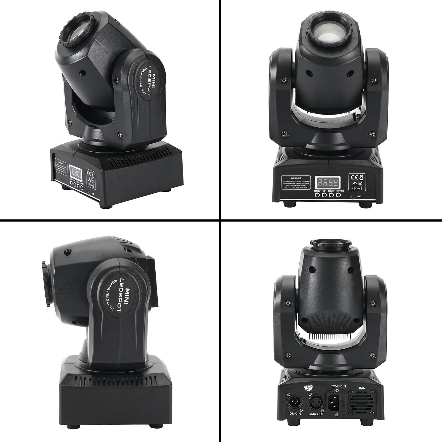 Moving Head Stage Light – RGBW LED Beam with 8 Gobo Effects DMX DJ Disco Party Lighting