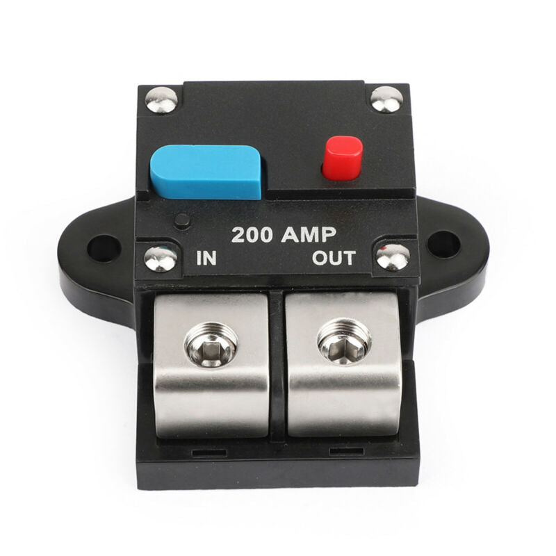 Insurance Circuit Reset Breaker Audio Block 200A Protection Car Marine Fuse