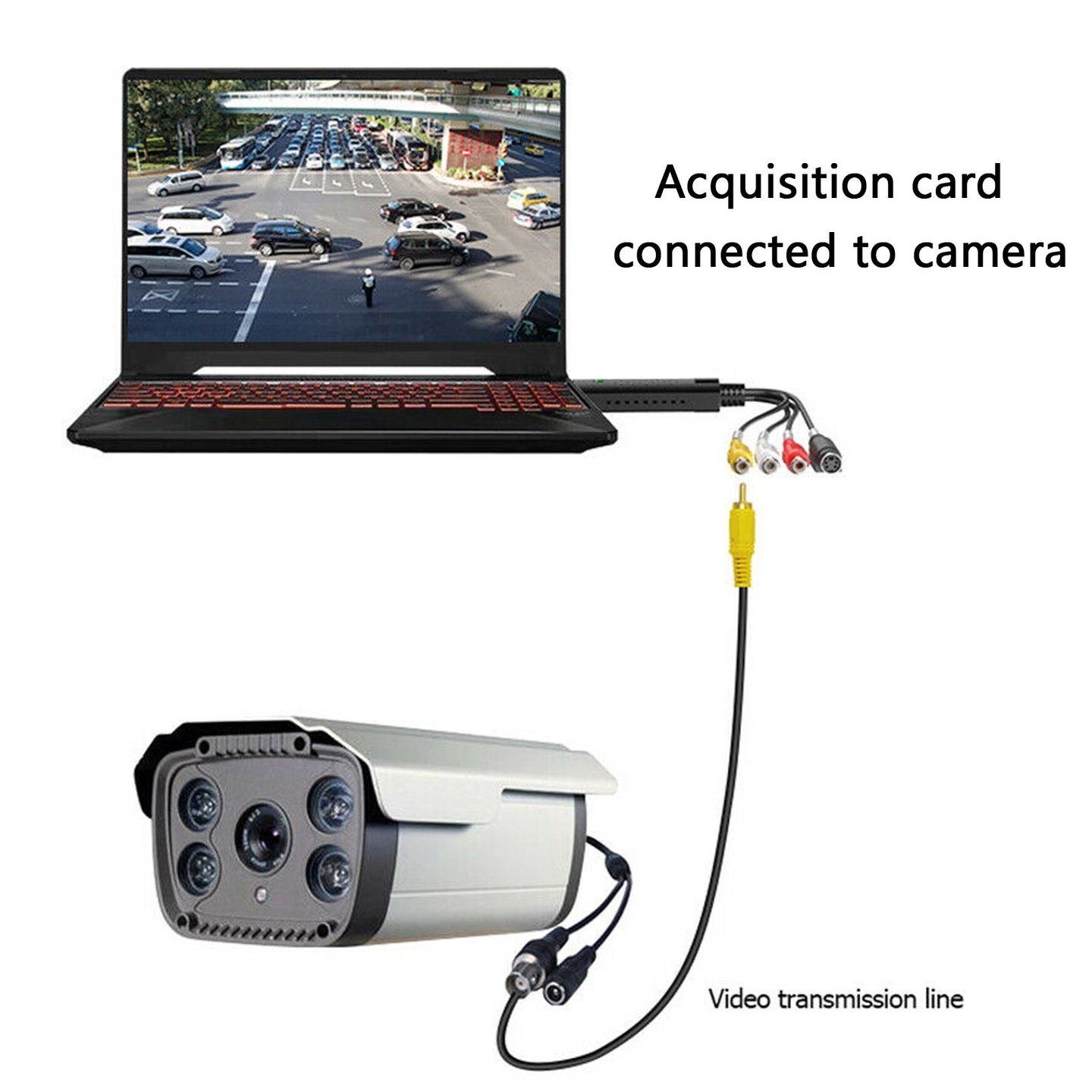 VHS to Digital Converter, USB 2.0 Video Capture Card to Convert VCR, Hi8 Tapes to DVD for PC/Windows 10