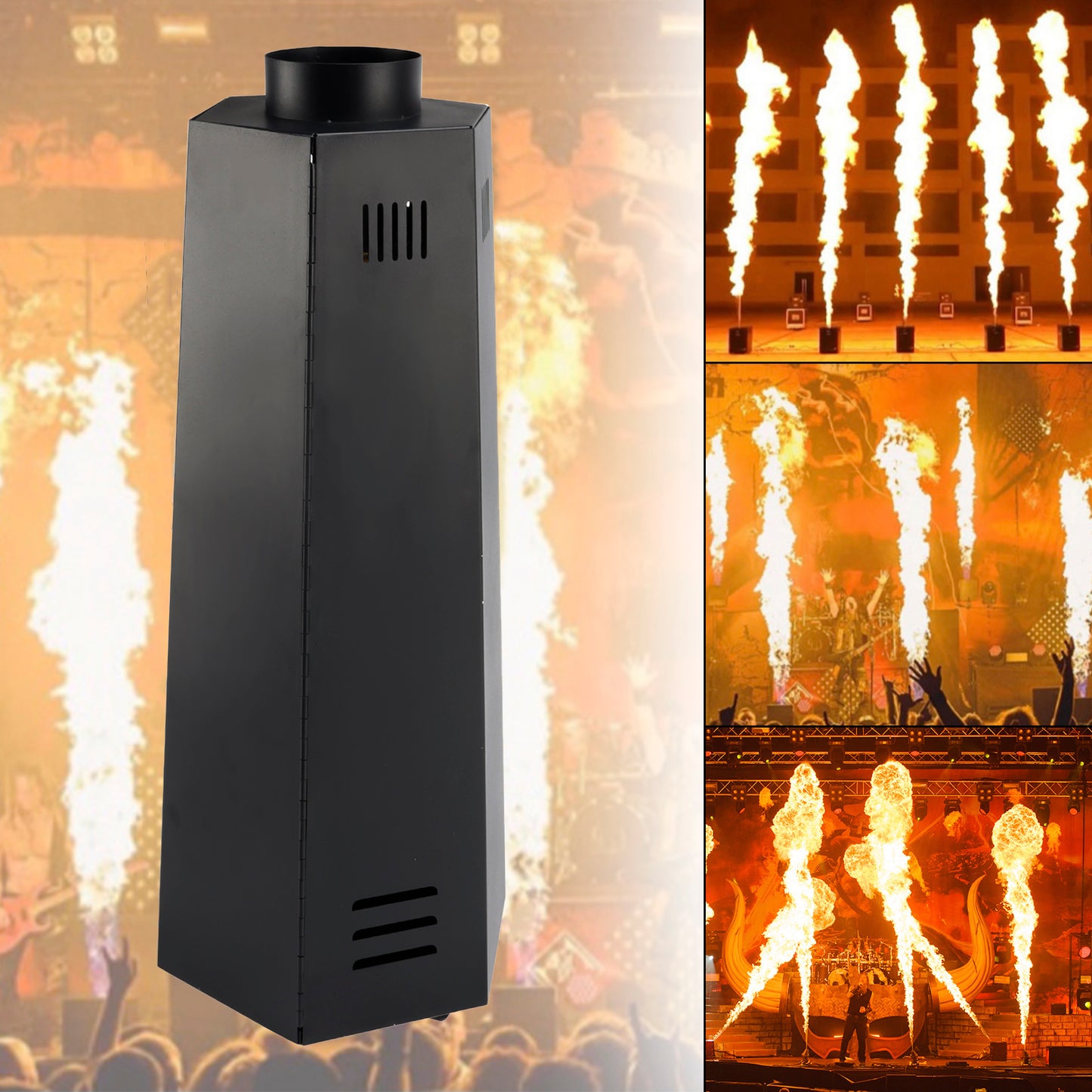 200W Flame Spraying Projector DMX DJ Stage Fire Effect Aerosol Flame Machine