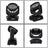 10W 36LED RGBW Moving Head Light DMX512 Zoom Sound Active Stage Bar DJ