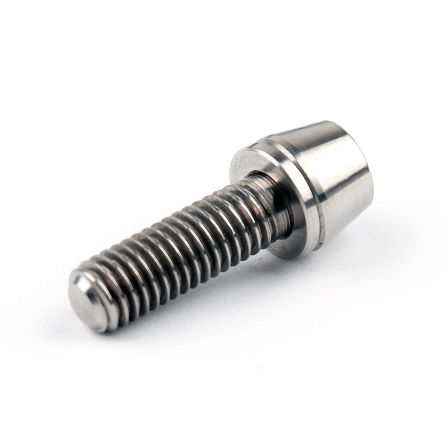 M5x16mm Titanium Ti Bolts Allex Hex Bike Stem Tapered Head Screw + Washer 6pcs T