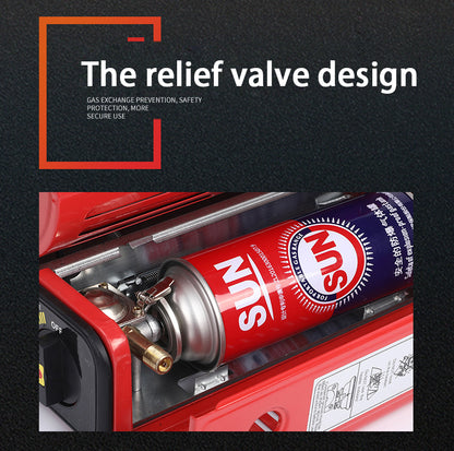 Portable 2-in-1 Butane Heater & Stove, Outdoor Camping Gas Heater Cooker for Tent, Ice Fishing & Emergency Survival