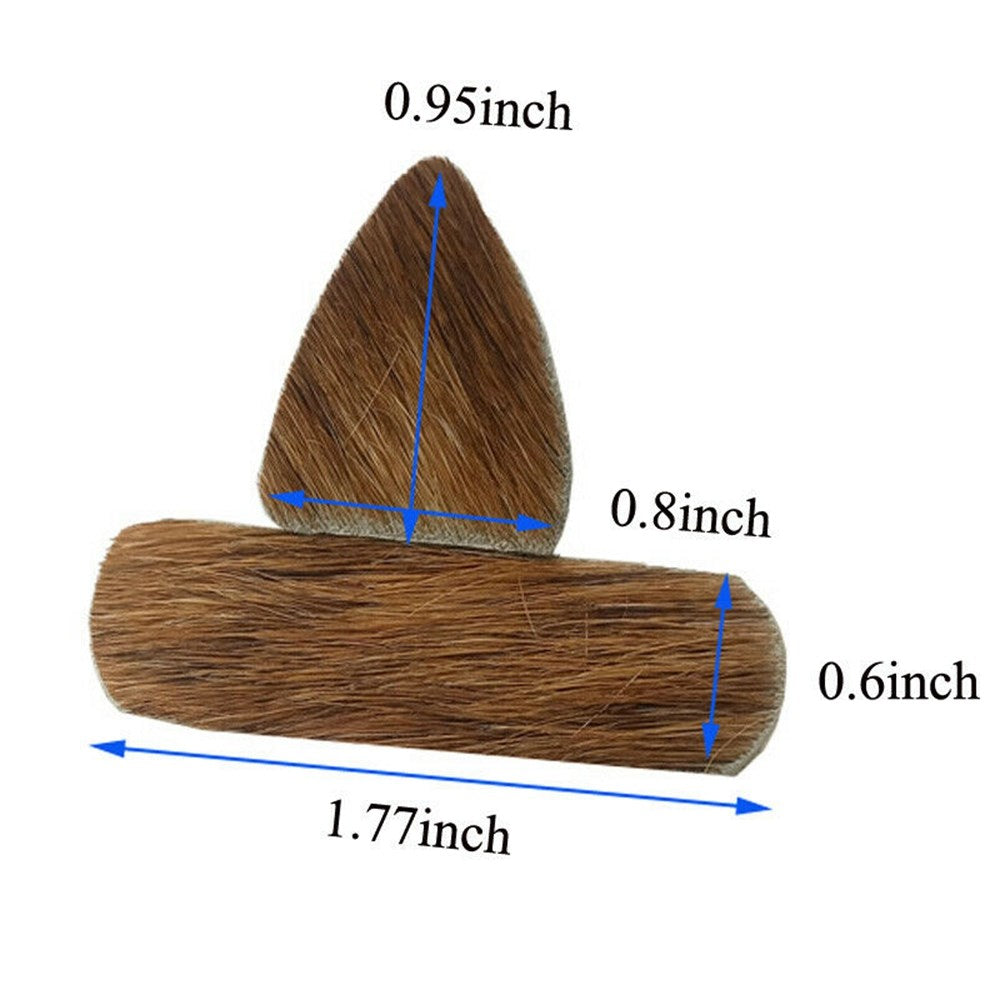 3 Pair Archery Fur Arrow Rest Leather Recurve Longbow Hunting (Copy)