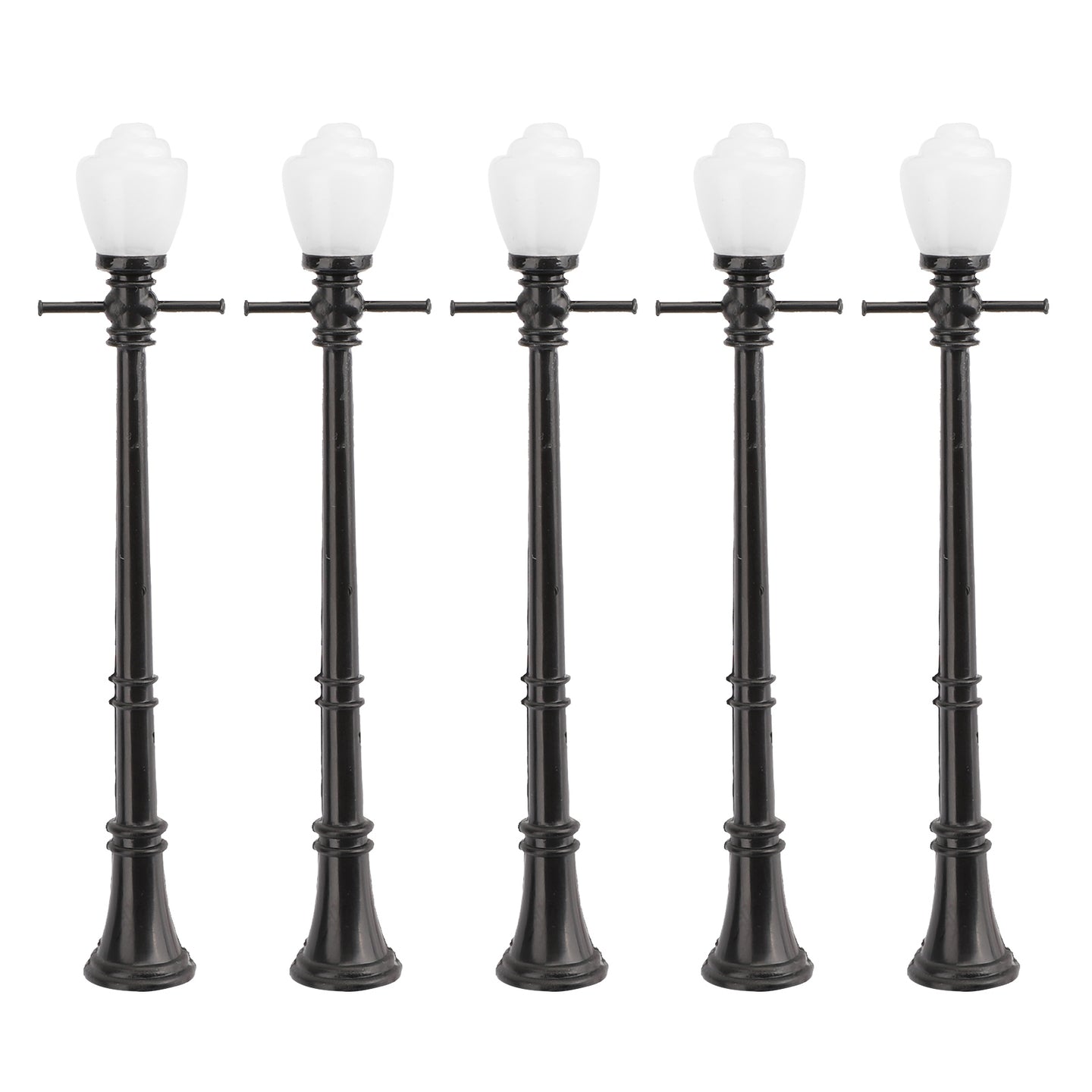 5pcs LCX04 Model Railway Lamppost lamps Street Lights O Scale LEDs