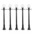 5pcs LCX04 Model Railway Lamppost lamps Street Lights O Scale LEDs