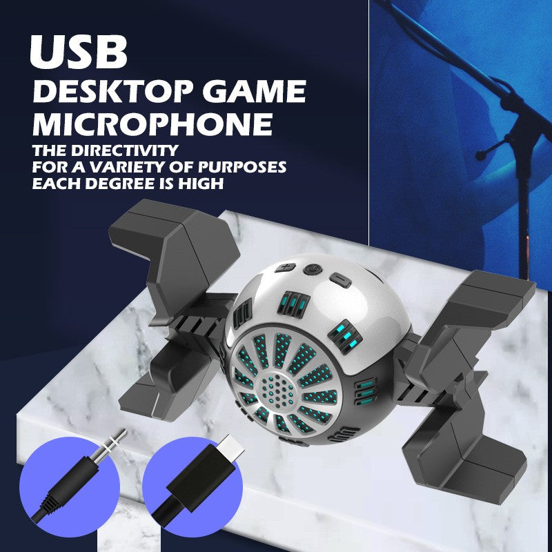 USB Condenser Microphone Kit – Desktop Gaming Mic for Live Streaming, Podcast & Recording