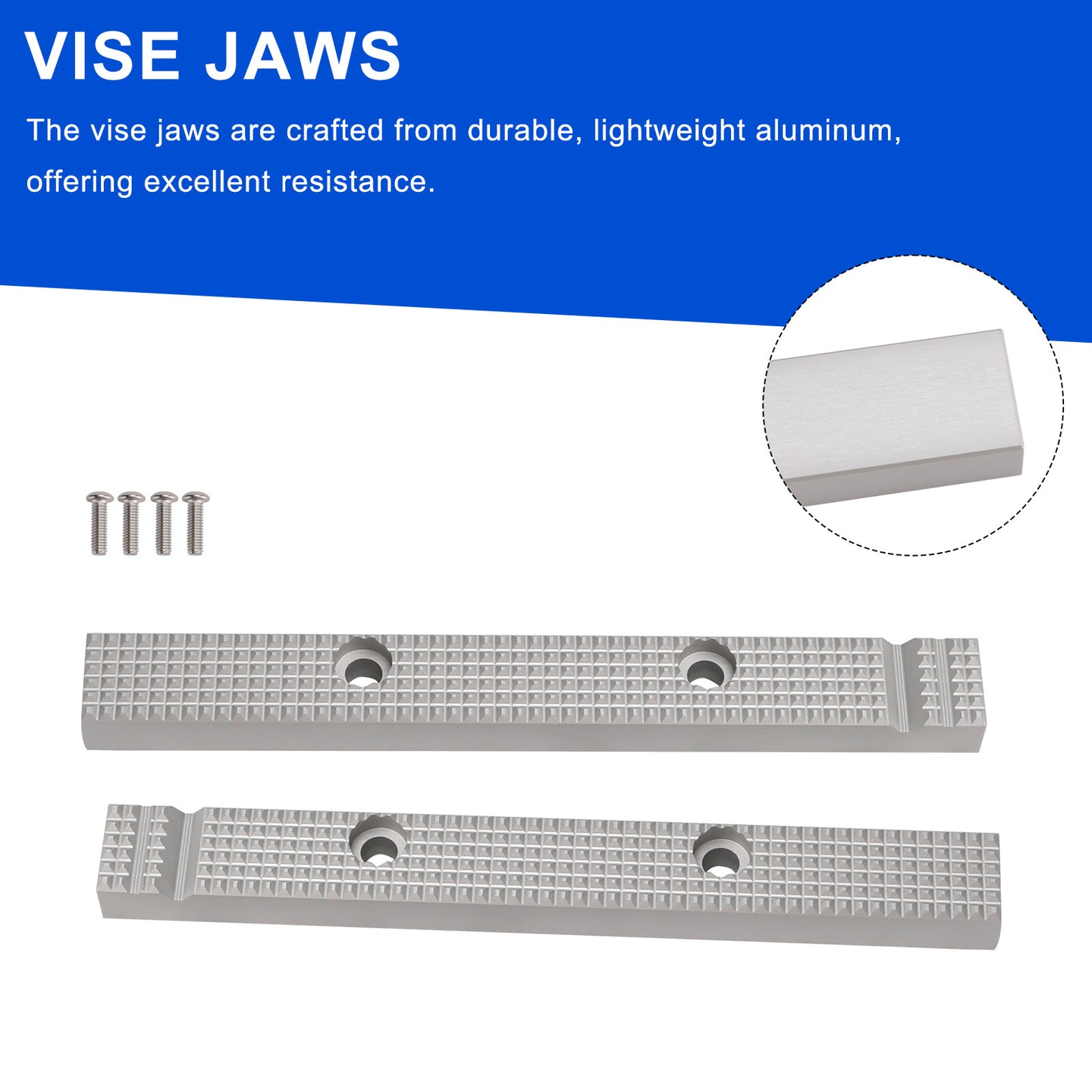Fitting Vise Jaw for Older USA Models 6 1/2" Reversable Gray Vises for Craftsman