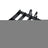 Mini Excavator Rake Attachment for 25mm Pins, 90mm Centers & 90mm Span, for Land Clearing & Root Removal