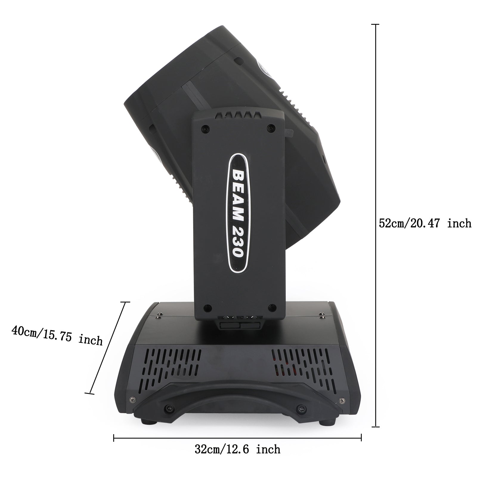 7R 230W Sharpy Beam Moving Head Light with 8-Facet Prism, 17 Gobos & Color Wheel, DMX 16CH for DJ Stage