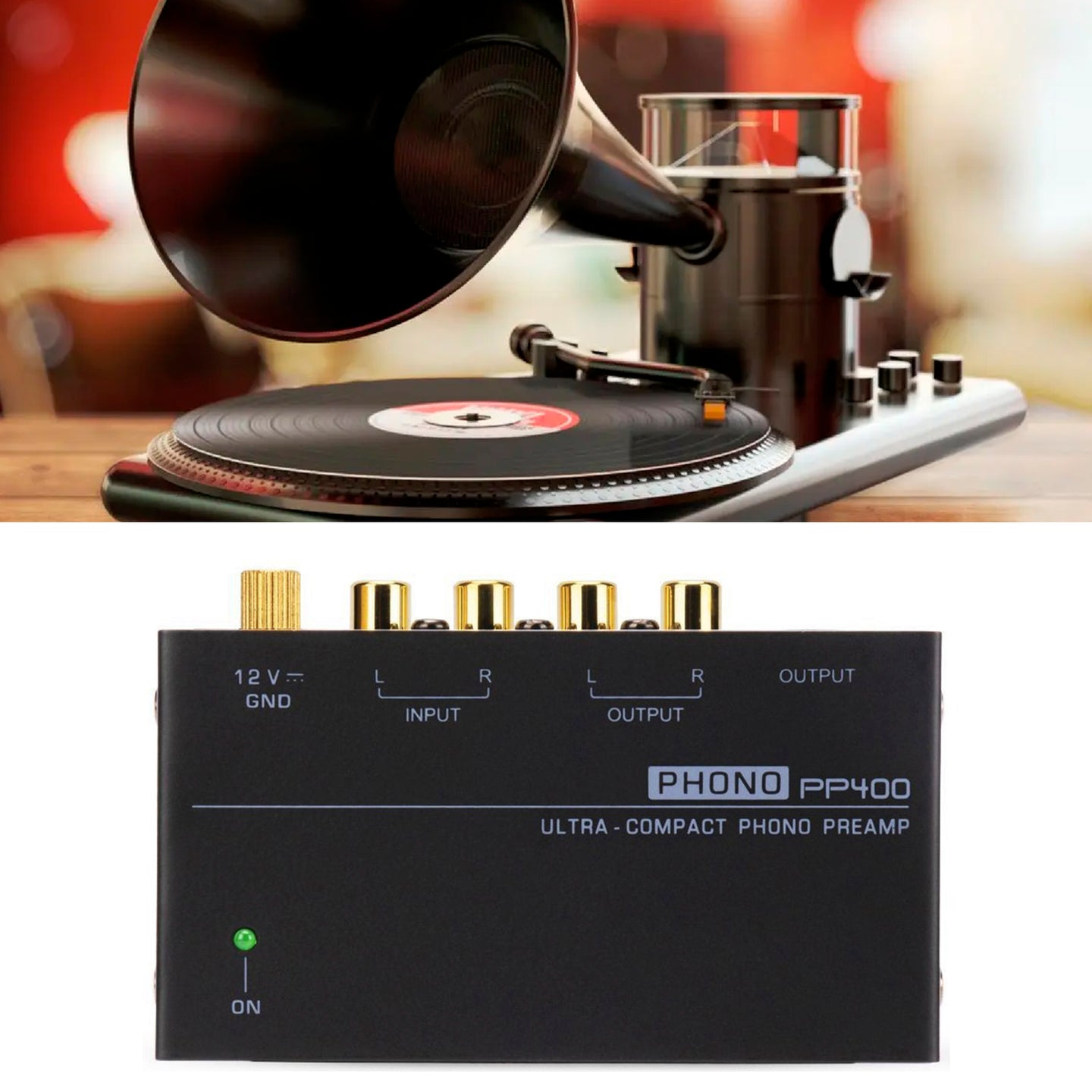 PP400 Ultra-Compact Phono Preamp Preamplifier TRS Interfaces Preamplificador