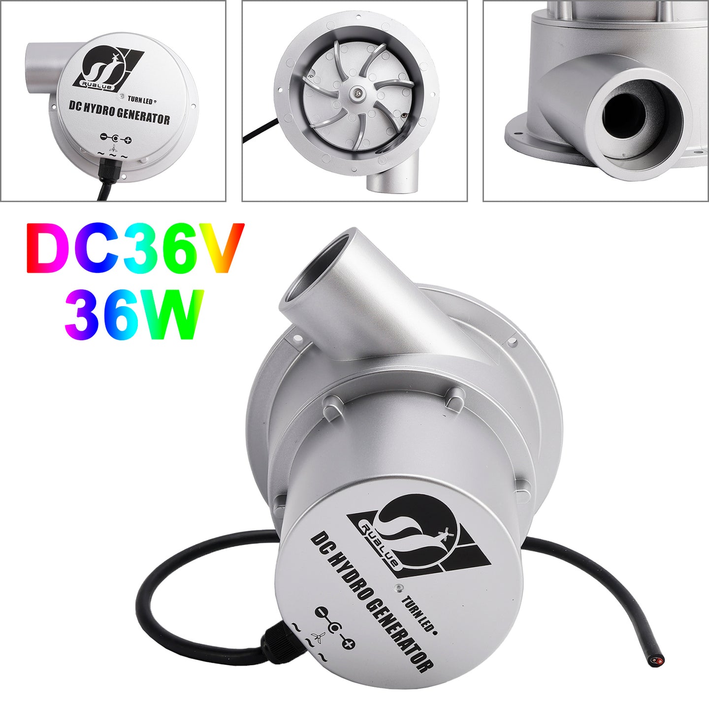 Small Hydroelectric Generator DC18V/36V 36W/50W High Efficiency Brushless Motor