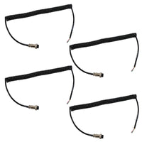 Microphone Coiled Replacement Cord Cable 4Pin For Pr550 Pr3100 Car Walkie Talkie