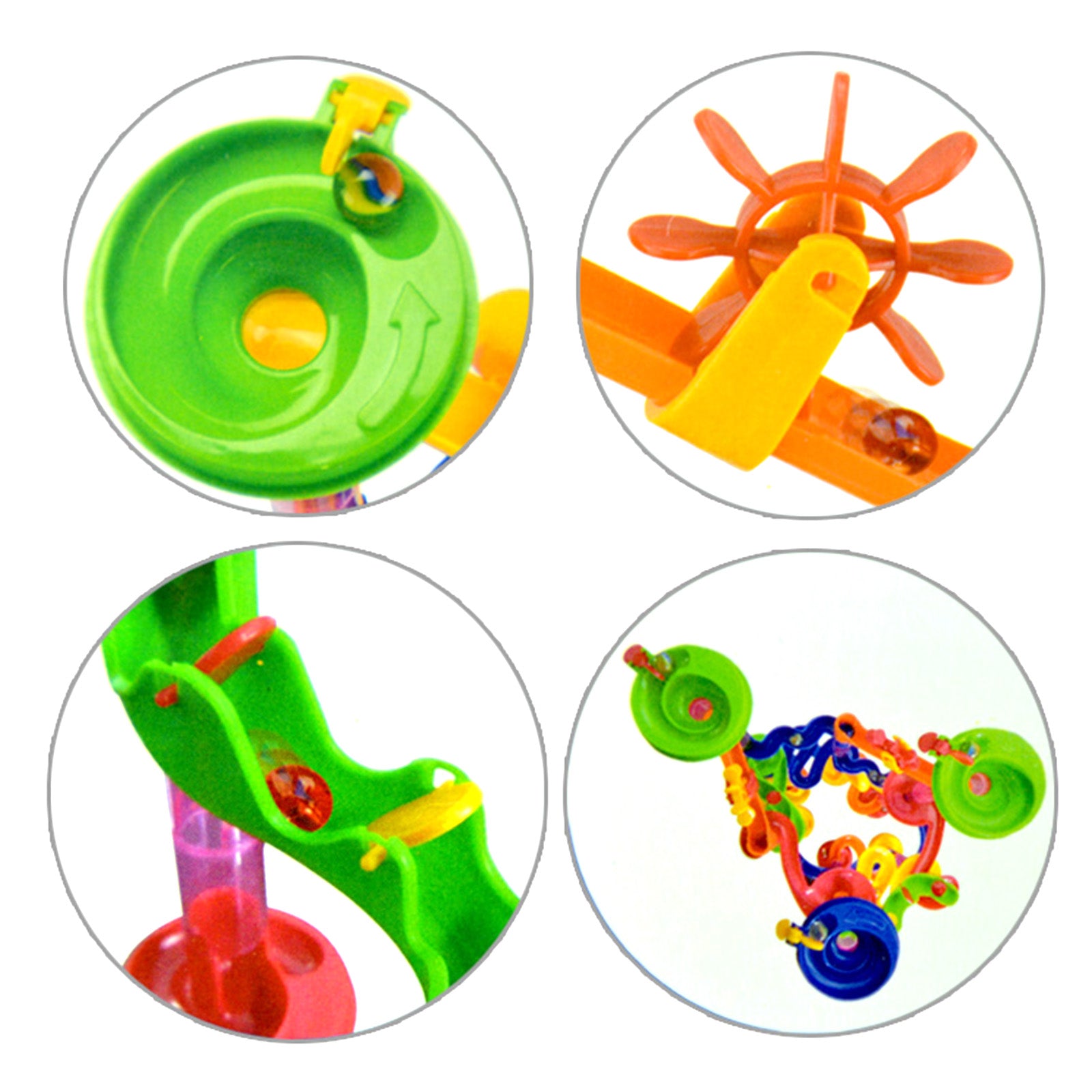 105pcs Kids Marble Run Race Set Railway Building Blocks Construction Track Toy (Copy)