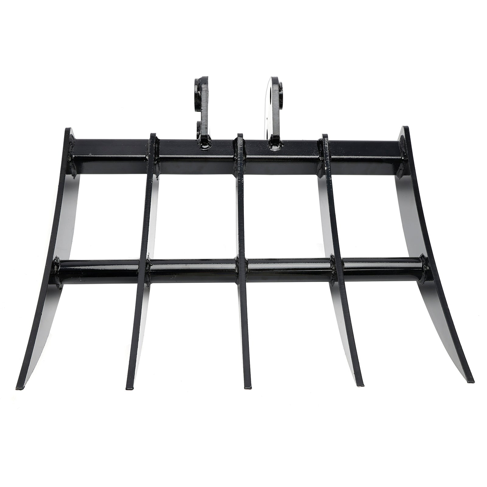 Mini Excavator Rake Attachment for 25mm Pins, 90mm Centers & 90mm Span, for Land Clearing & Root Removal
