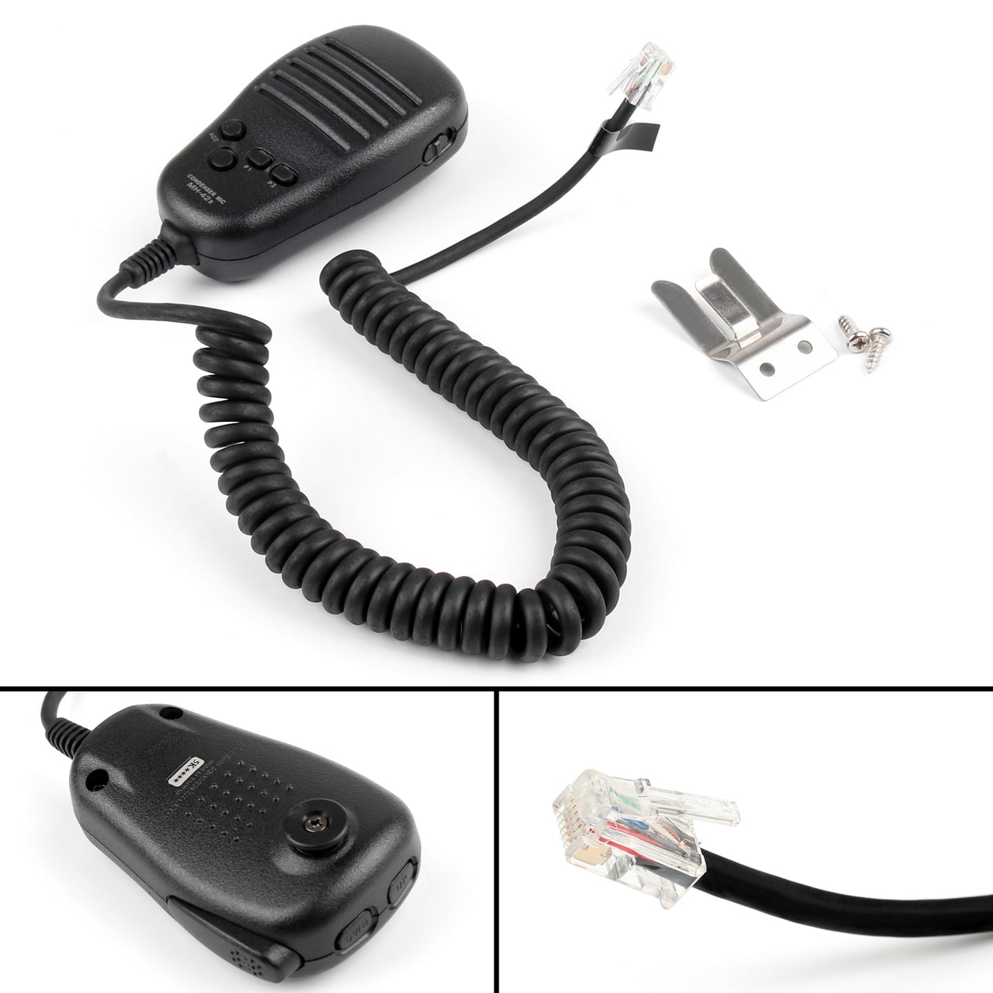 1Pcs MH-42B6J Microphone For Yaesu FT-1807M FT-1900R FT-2600 FT-2800 Radio