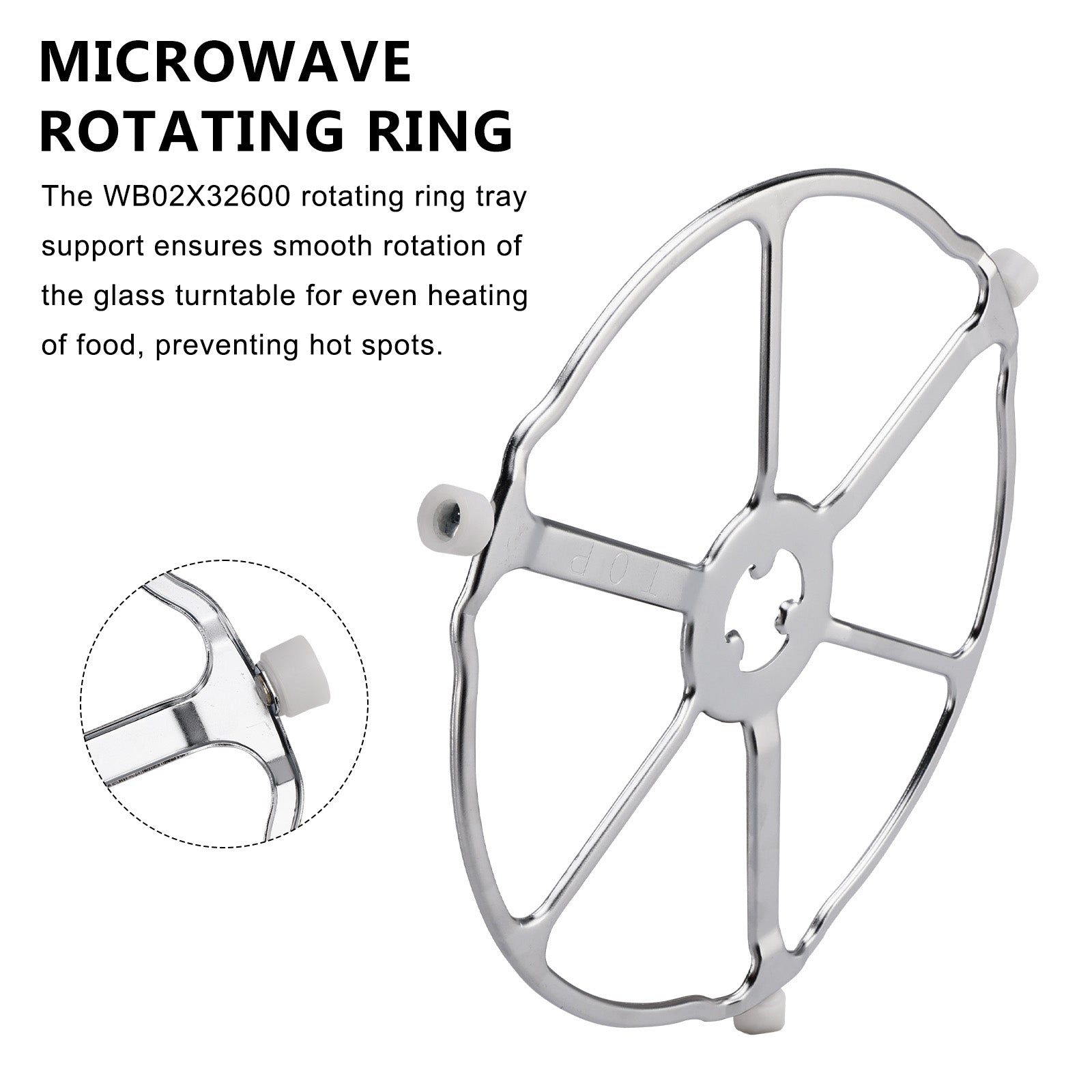 WB02X32600 WB06X10651 for GE Microwave Oven ROLLER RING TRAY SUPPORT