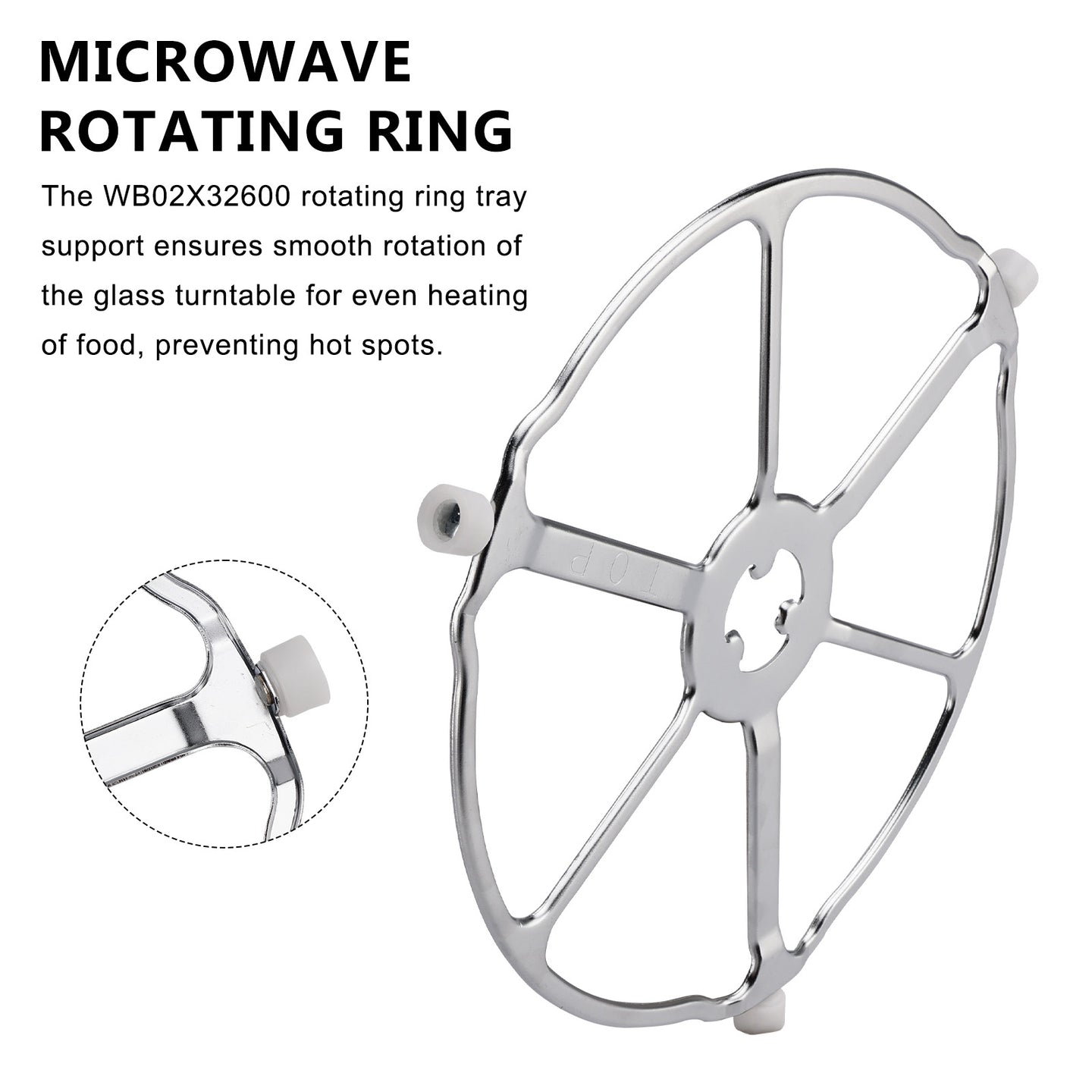 WB02X32600 WB06X10651 for GE Microwave Oven ROLLER RING TRAY SUPPORT