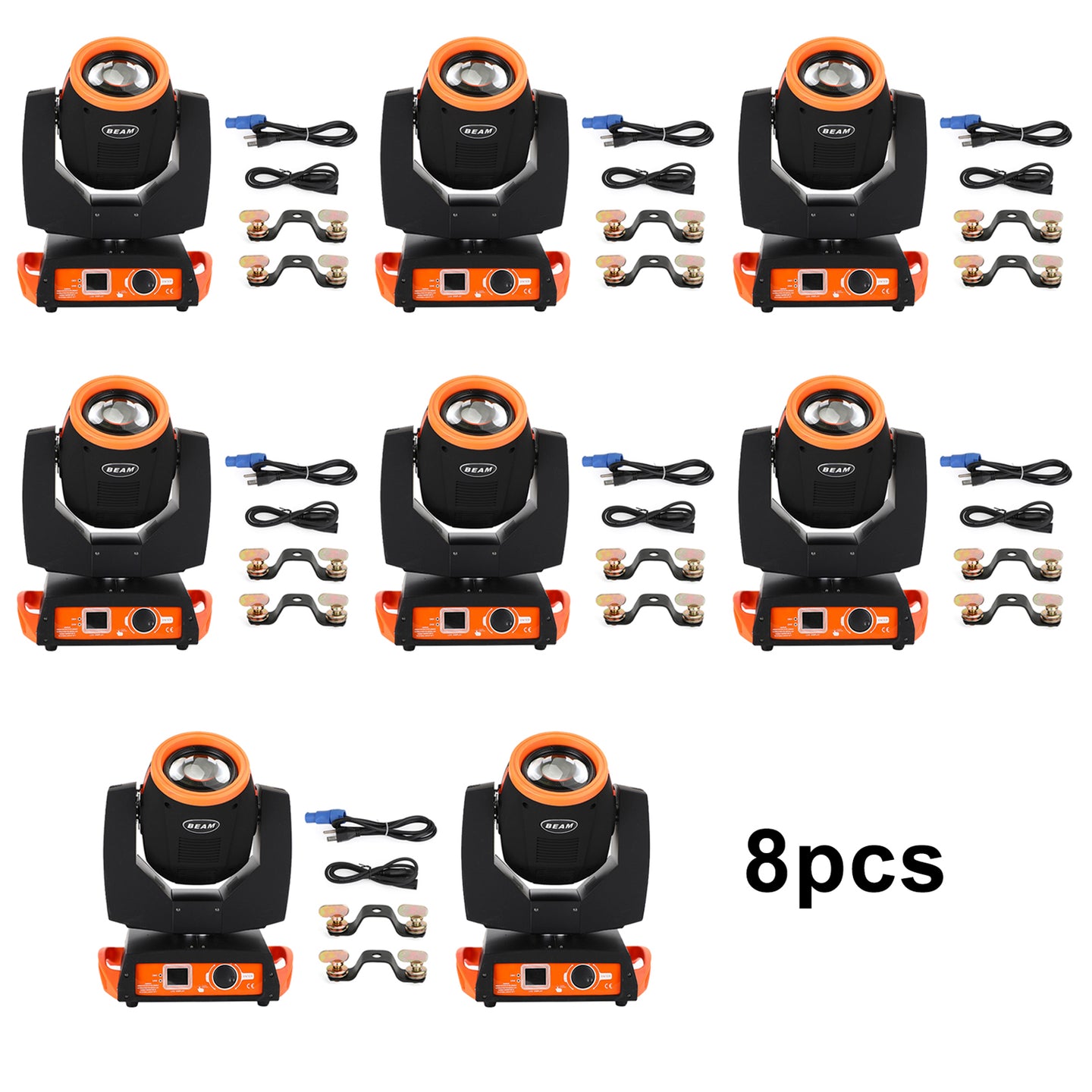 1/2/4/6/8 Pcs Beam Zoom Moving Head Stage Lighting Beam DMX Party DJ Lighting (Copy)