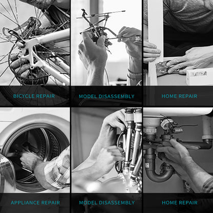 Polycarbonate and Alloy Steel 41-Pieces Mini Ratchet and Screwdriver Set Compact and Portable