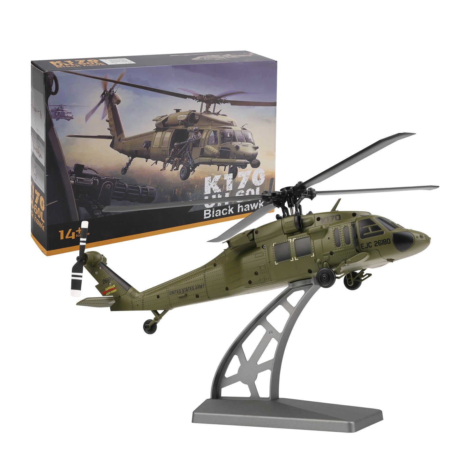 UH-60L RC Helicopter for Kids a?? 4CH Brushless with Auto Landing