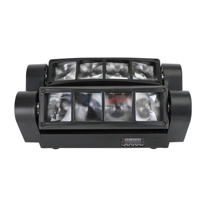4Pcs 80W 8LED RGBW Spider Moving Head Stage Lighting Beam DMX Party DJ Lighting