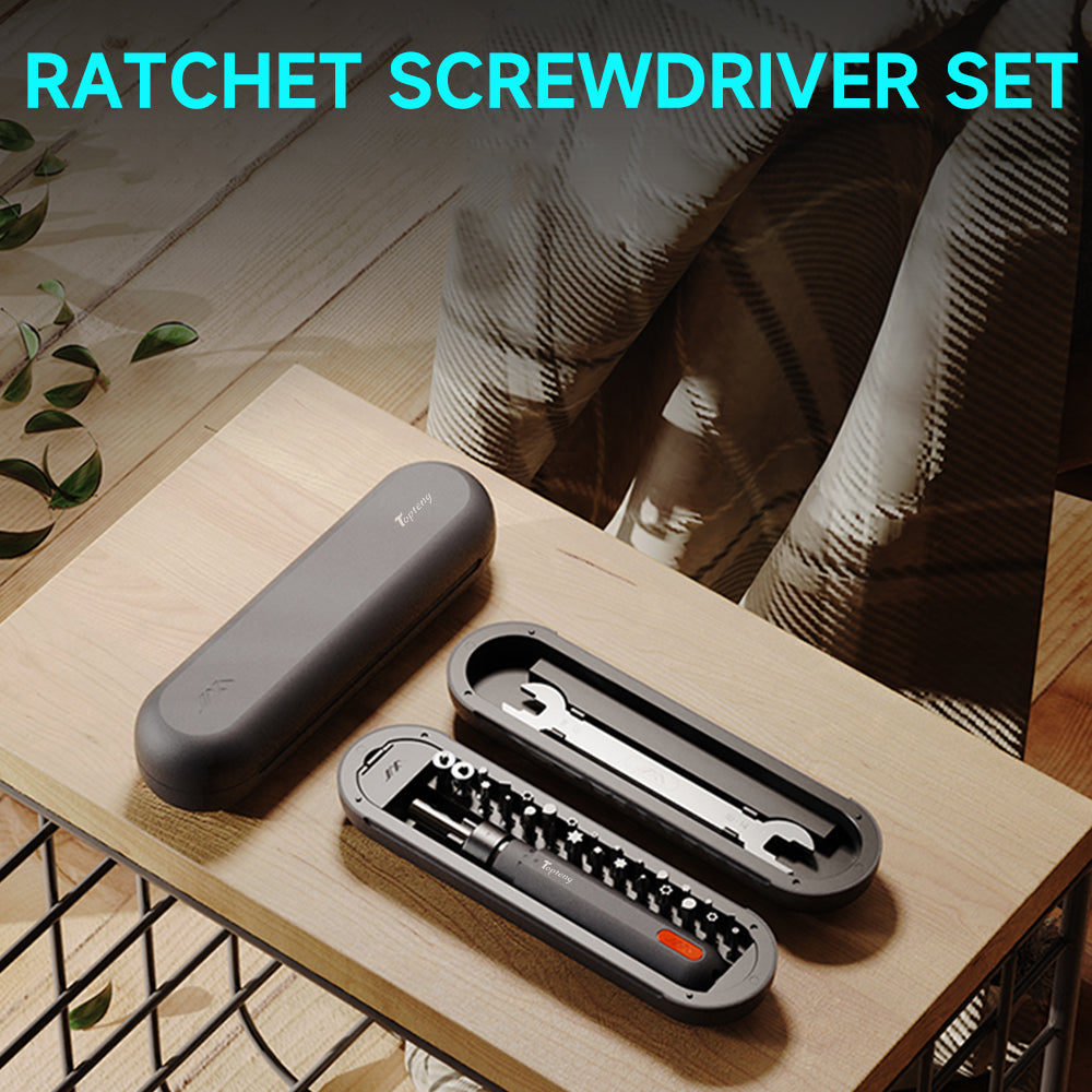 topteng Ratchet Screwdriver Set 50Nm Torque Ideal for Small Electronic Repairs