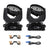 2Pcs 36 x 10W RGBW 4in1 LED Zoom Moving Head 360W Wash Stage Light DMX 15CH