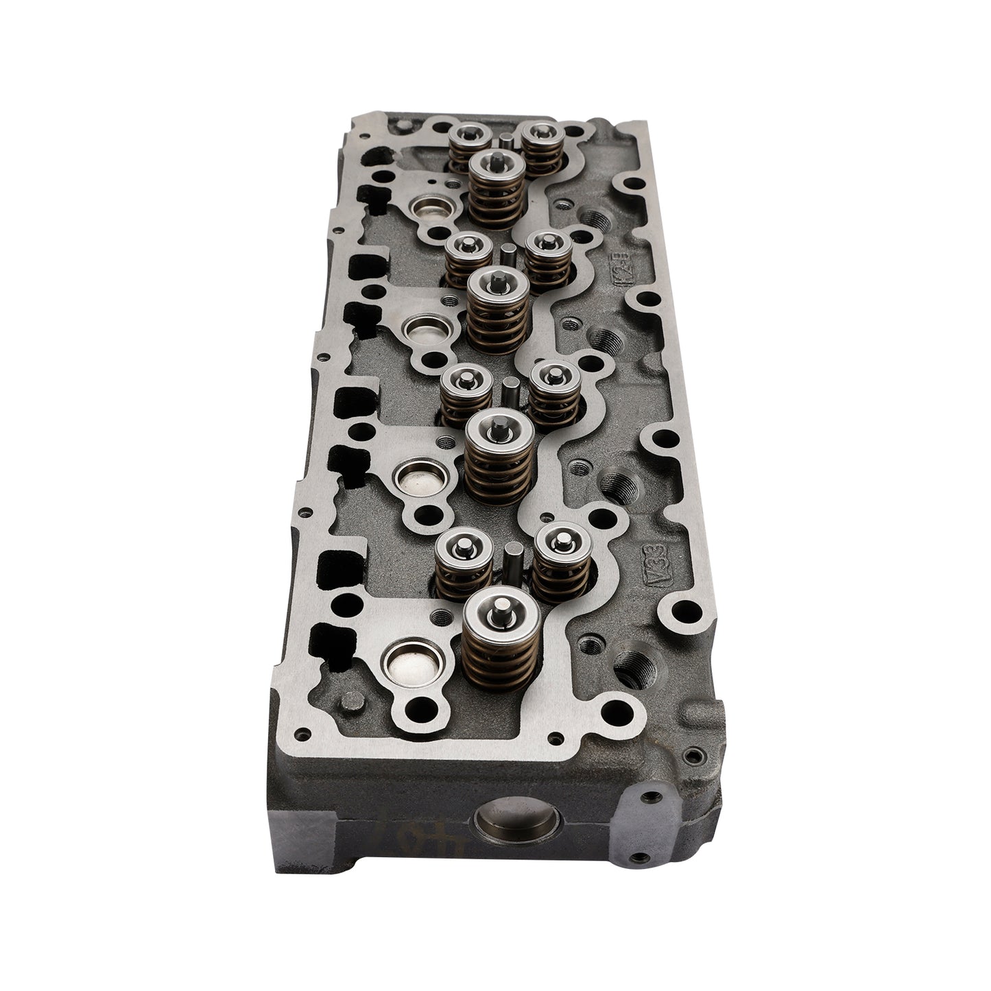 Complete Cylinder Head for Kubota V3300 Engine, Fits Bobcat S650 & Kubota SVL75, with 12 Valves Pre-Installed