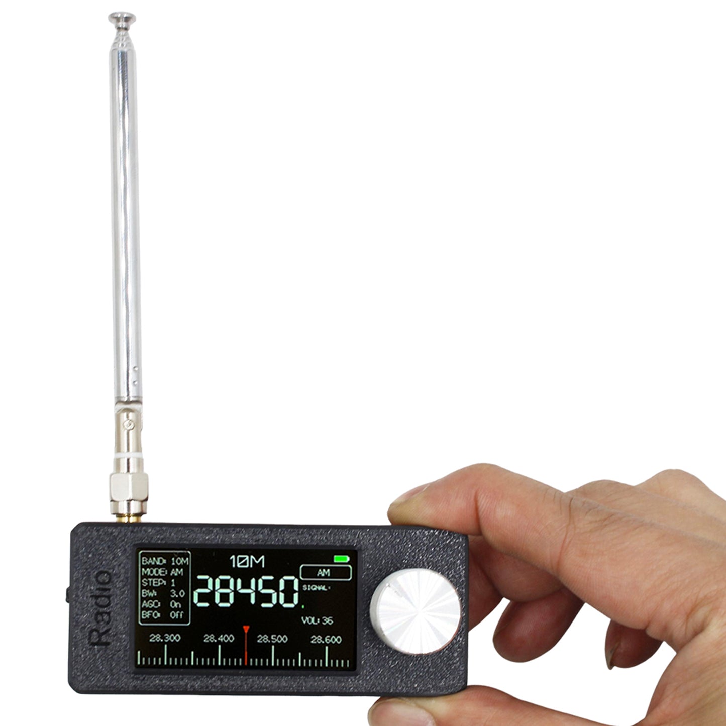 SI4732 Portable Radio 0.5-108MHz LSB USB Mini Pocket Radio 1.9-inch IPS Display