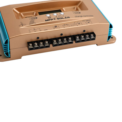 100A MPPT Wind Solar Hybrid Charge Controller, 12V 24V 36V 48V 60V Auto Regulator for Lead-Acid & Lithium Batteries