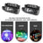 2Pcs 80W 8LED RGBW Spider Moving Head Stage Lighting Beam DMX Party DJ Lighting