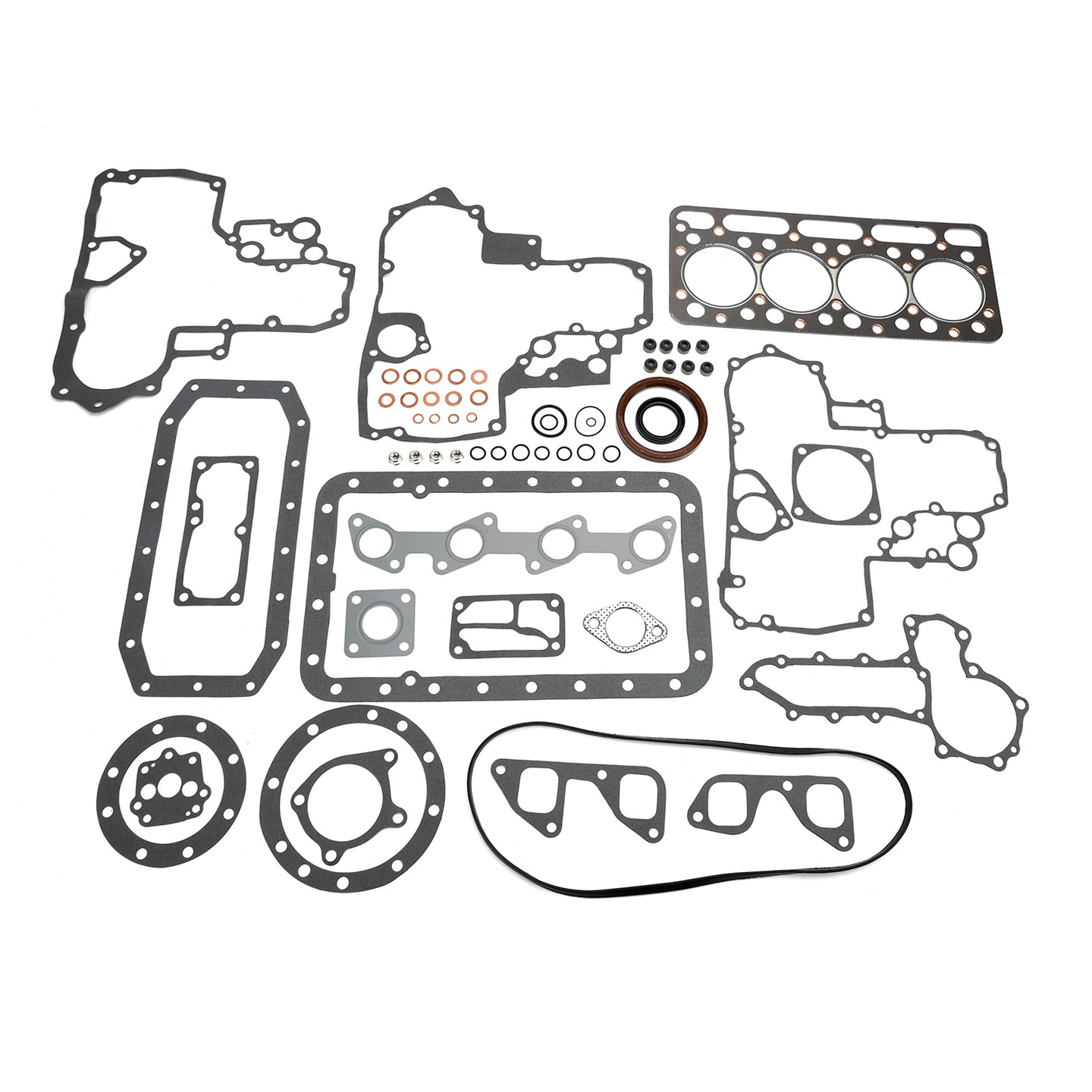 Complete Cylinder Head & Gasket Kit for Kubota V1902 Engine, Fits Bobcat 231, New Holland L555, L553 & More