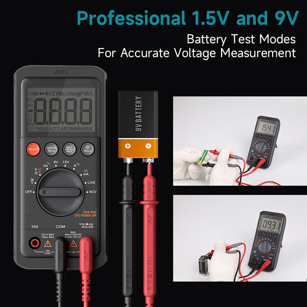 Digital Multimeter Tester – DC/AC Voltage, Current, Ohm, Continuity & Amp Meter