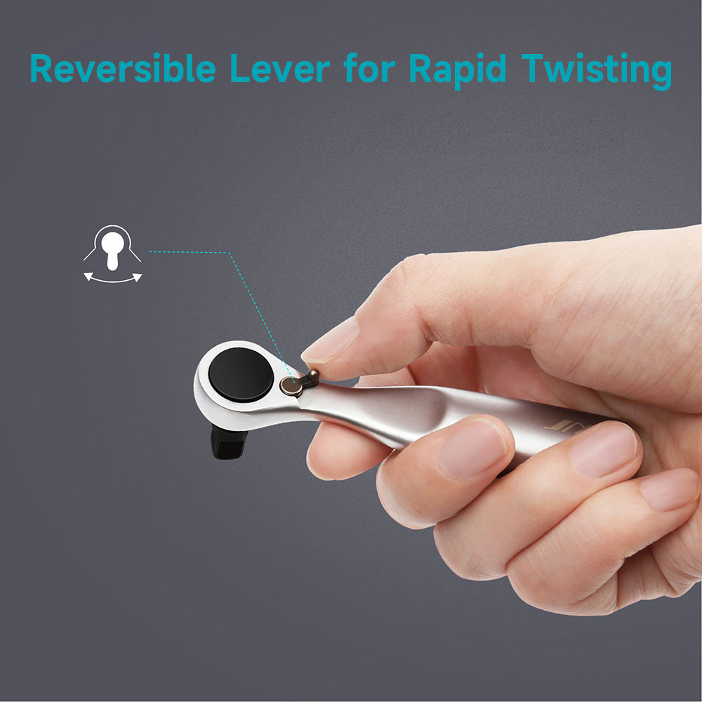 Polycarbonate and Alloy Steel 41-Pieces Mini Ratchet and Screwdriver Set Compact and Portable