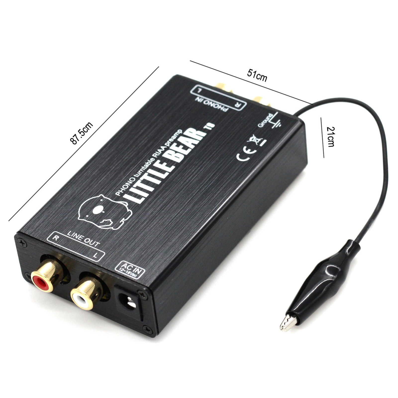 T11 Phono Preamp Preamplifier MM Phono Stage Preamp LP Vinyl Record Player