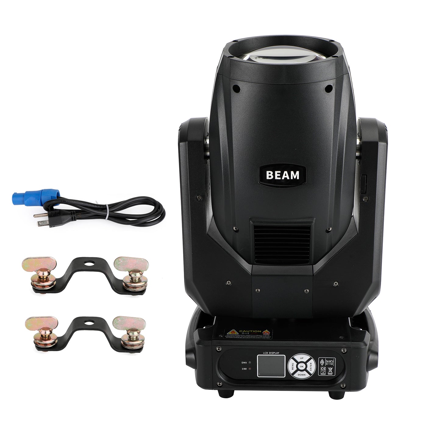 10R 275W Sharpy Beam Moving Head Light with Dual 8+16 Facet Prisms, Frost & Color Wheel, DMX for Stage & DJ