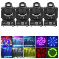 4Pcs Moving Head 8Gobo Stage Lighting RGBW LED DJ DMX Beam Bar Party Light