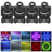 4Pcs Moving Head 8Gobo Stage Lighting RGBW LED DJ DMX Beam Bar Party Light