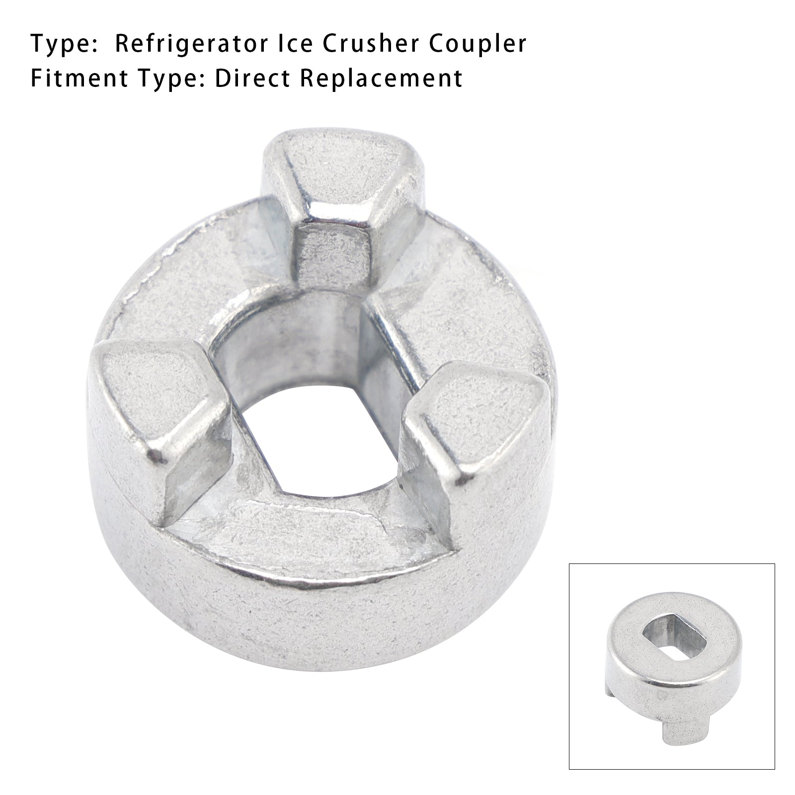 WP2220457 Heavy-Duty Metal Ice Crusher Coupler for Whirlpool, KitchenAid & Kenmore, Replaces AP3136991