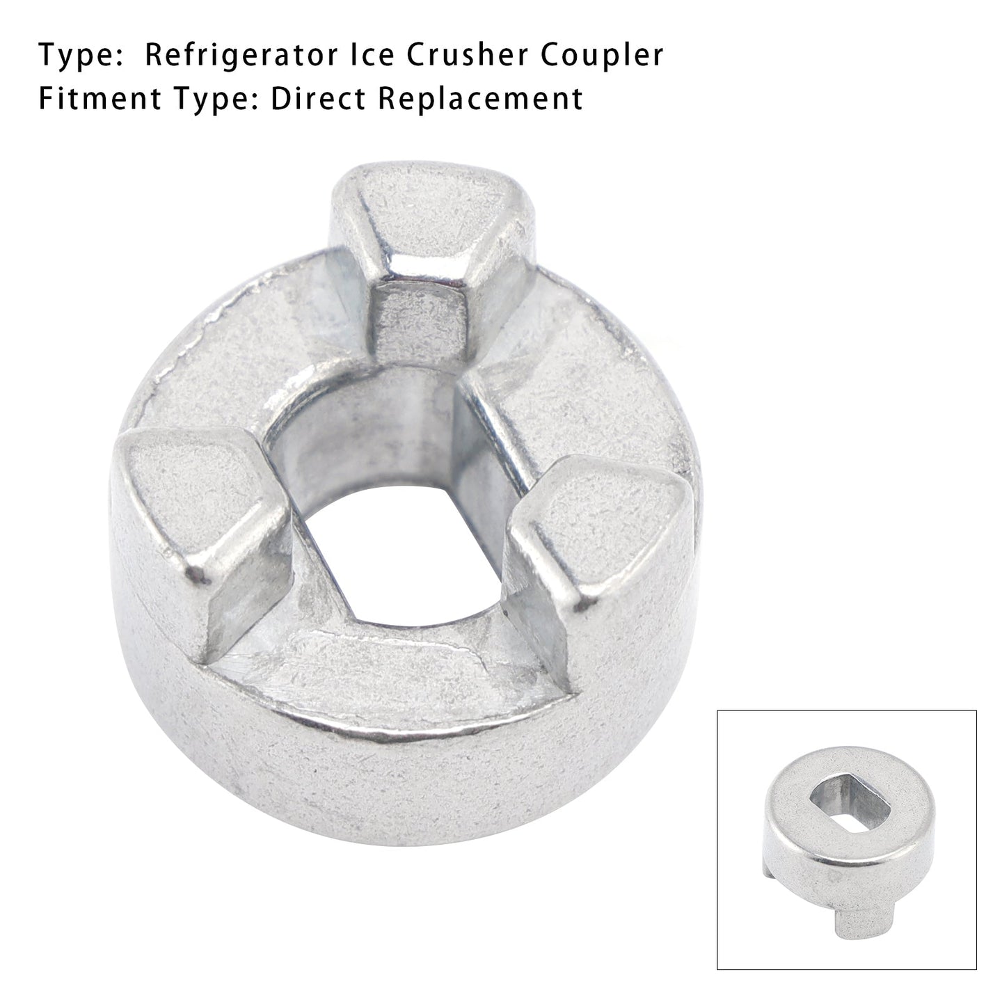 WP2220457 Heavy-Duty Metal Ice Crusher Coupler for Whirlpool, KitchenAid & Kenmore, Replaces AP3136991