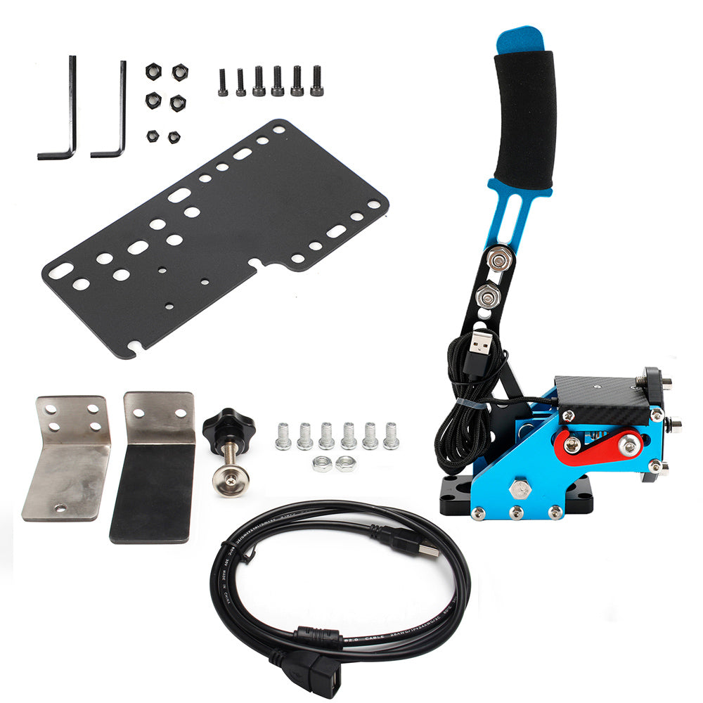 Racing Games Handbrake USB3.0 Kits for Steering Wheel Stand G29 G920 PC Blue