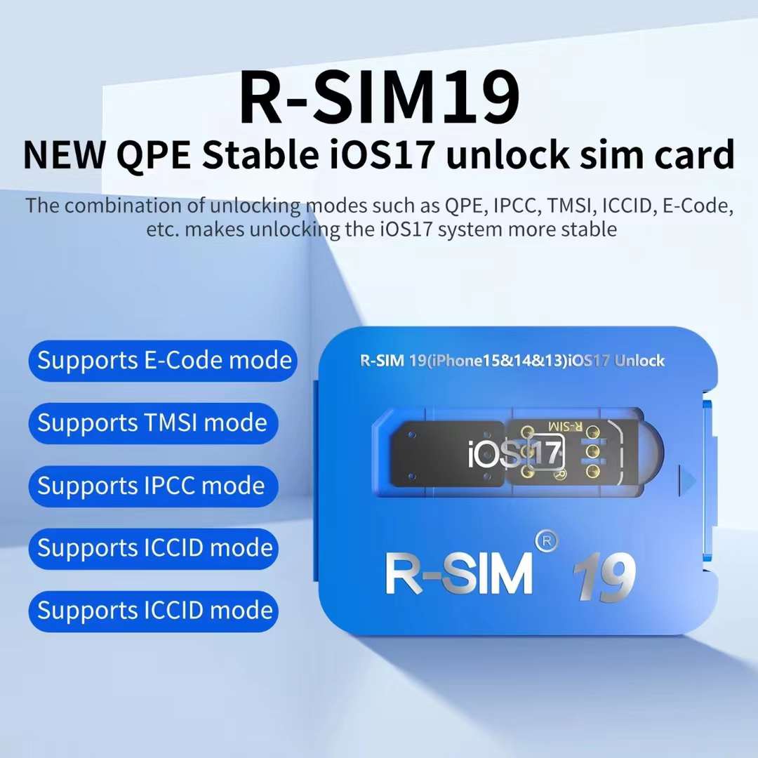 R-SIM 19 NEW QPE Stable IOS17 Unlock SIM Card for iPhone 15 14 Pro MAX 13 Pro 12