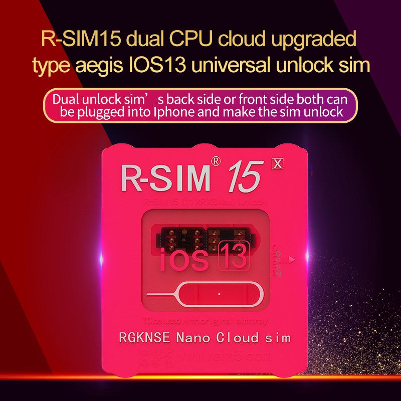 R-SIM15+ 15 Nano Unlock RSIM Card Fit for iPhone 13 mini 12 Pro XS MAX 8 IOS 15