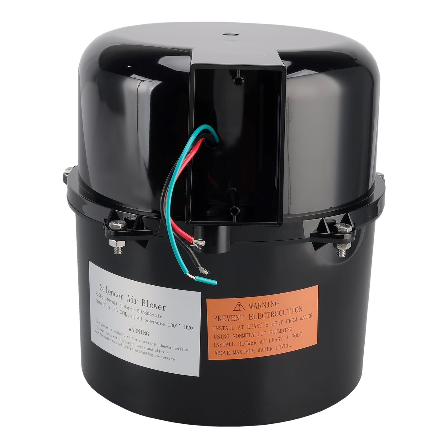 Air Supply Silencer Blower Motor 2HP 240V 4.6Amps For Hot Tubs and Spas 6320241
