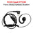 M-018 Small PTT-B6 Curve Hook Earhook Headset For GP300 CP100 SP50+ PRO3150 P110