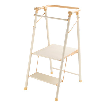 2-Step Folding Step Stool – Kitchen Ladder for Adults & Kids, Portable & Lightweight