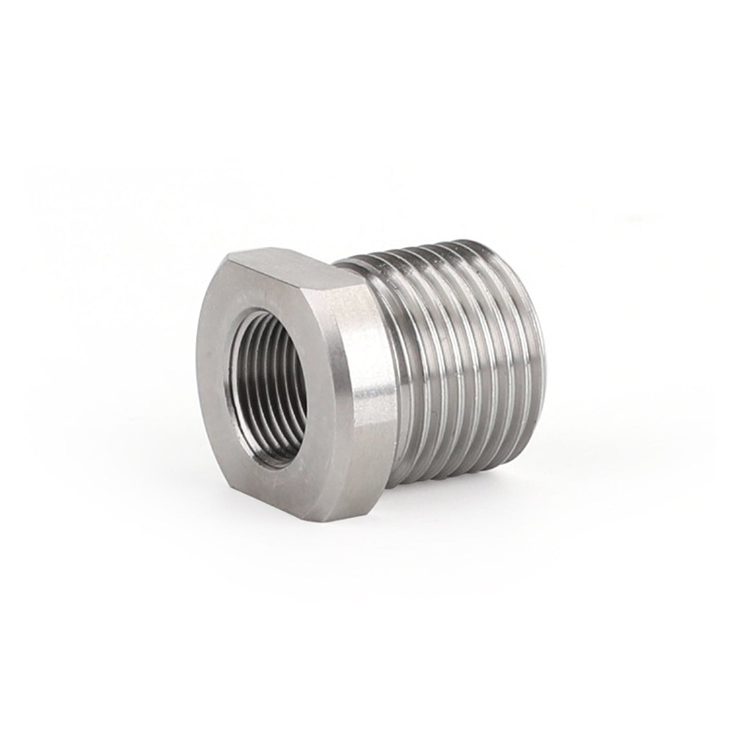 1/2-28 to 3/4-16 Threaded Oil Filter Adapter Stainless Steel