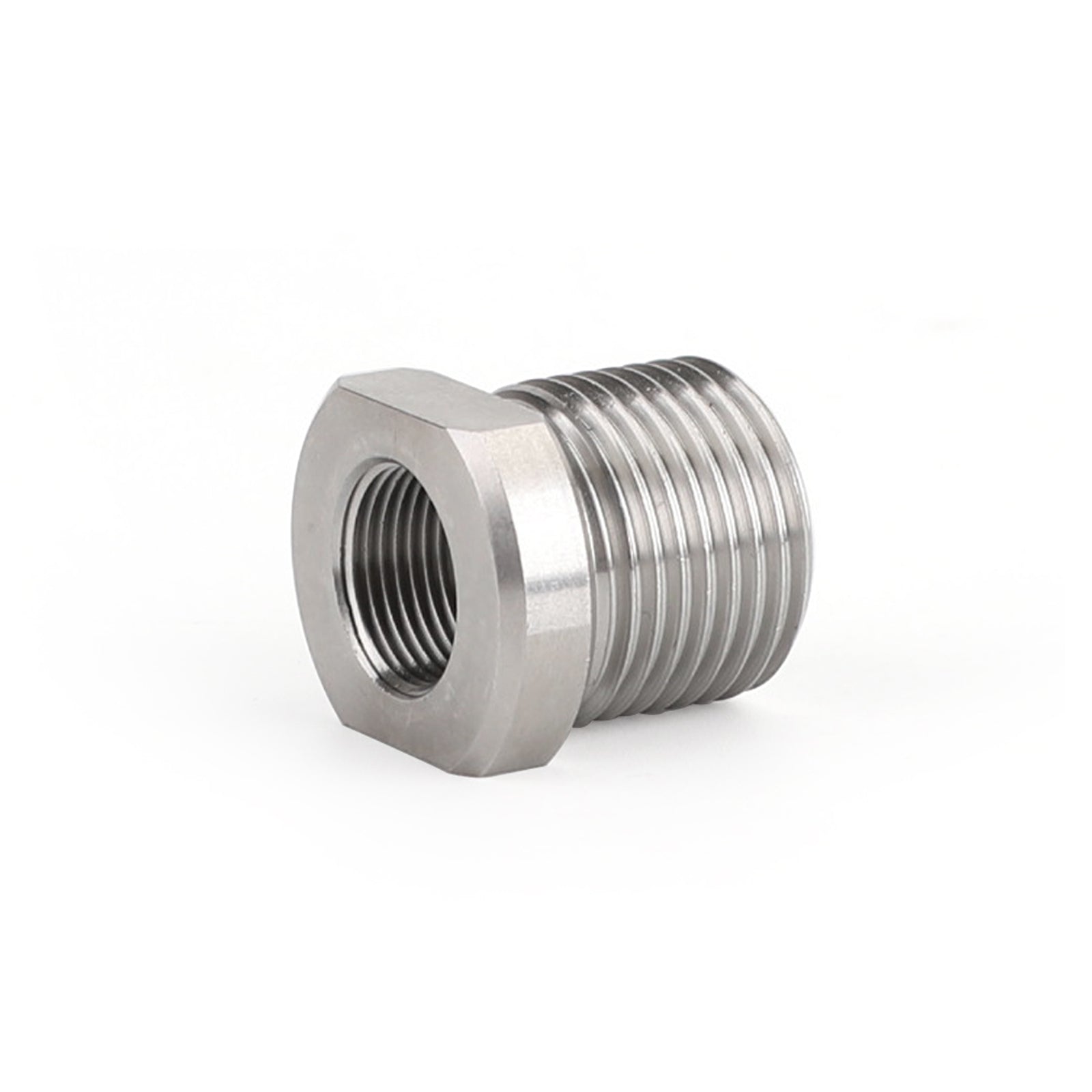1/2-28 to 3/4-16 Threaded Oil Filter Adapter Stainless Steel (Copy)
